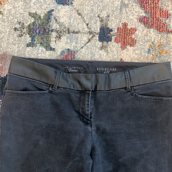 Limited black flare bootcut jeans denim size 10 - Picture 4 of 14